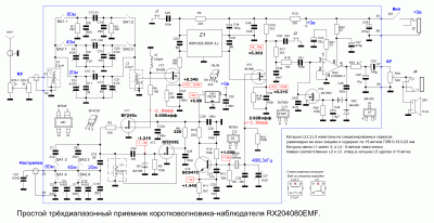 Принципиальная схема трёхдиапазонного приемника RX204080EMF rev.2 + режимы.GIF