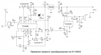 Приемник К174ХА2_финал после сборки.JPG (231.24 КБ) 23715 просмотров Схема ППП на 174ХА2 ТСА440