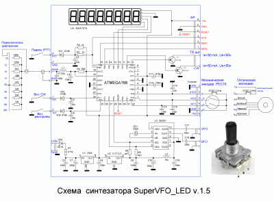 Схема синтезатора SuperVFO_LED ver.1.5.GIF