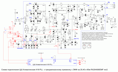 Схема подключения ЦШ A16-PLL к приемнику RX204080EMF ver.2.0.GIF