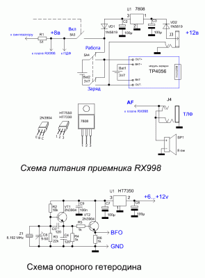 Схема питания КВ приемника RX998.GIF